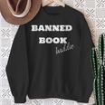 Banned Book Baddie Sweatshirt Gifts for Old Women