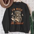 Banned Book Reading Squad Bookish I'm With The Banned Sweatshirt Gifts for Old Women