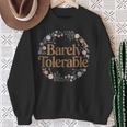 Barely Tolerable Shirt Book Lover Bookish Floral Bookworm Sweatshirt Gifts for Old Women Barely Tolerable Shirt Book Lover Bookish Floral Bookworm Sweatshirt Gifts for Old Women