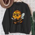 Bee Reading Book Lover Sweatshirt Gifts for Old Women