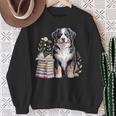 Bernese Mountain Dog Berner Bookworm Flowers Book Reading Sweatshirt Gifts for Old Women Bernese Mountain Dog Berner Bookworm Flowers Book Reading Sweatshirt Gifts for Old Women