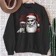 Bite Christmas Vampire Santa Claus Vintage Comic Book Style Sweatshirt Gifts for Old Women