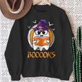 Boo Boooks Ghost Book Reading Halloween 2025 Teacher Sweatshirt Gifts for Old Women Boo Boooks Ghost Book Reading Halloween 2025 Teacher Sweatshirt Gifts for Old Women