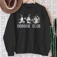 Boo Ghost Books Book Club Halloween Women School Teacher Sweatshirt Gifts for Old Women