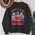 This Is My Book Character Costume Animals Kids Reading Sweatshirt Gifts for Old Women