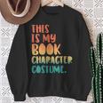 This Is My Book Character Costume Retro Halloween Sweatshirt Gifts for Old Women This Is My Book Character Costume Retro Halloween Sweatshirt Gifts for Old Women