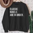 Book Club Organizer Meme Quote Sweatshirt Gifts for Old Women