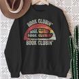 Book Clubin' Retro 70s Style Book Club Reader Graphic Sweatshirt Gifts for Old Women Book Clubin' Retro 70s Style Book Club Reader Graphic Sweatshirt Gifts for Old Women