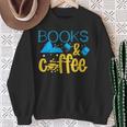 Book Coffee Drink Coffee Read Books Library Bookworm Nerd Sweatshirt Gifts for Old Women