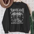 A Book A Day Dragon Bookish Book Club Fantasy Book Lover Sweatshirt Gifts for Old Women