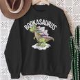 Book Dinosaur T-Rex Bookworm Dino Book Reading Sweatshirt Gifts for Old Women