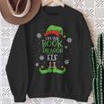 Im The Book Dragon Elf Christmas Librarian Sweatshirt Gifts for Old Women
