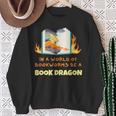 Book Dragon Librarian Book Lovers Sweatshirt Gifts for Old Women Book Dragon Librarian Book Lovers Sweatshirt Gifts for Old Women