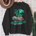 Im A Book Dragon Not A Worm Dragon Sweatshirt Gifts for Old Women