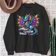 Book Dragon Reading Sweatshirt Gifts for Old Women