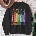 Book Flower Abolish ICE Meme For Women Girl Sweatshirt Gifts for Old Women