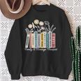 Book Flower Marriage Family Therapist Counseling Therapy Sweatshirt Gifts for Old Women Book Flower Marriage Family Therapist Counseling Therapy Sweatshirt Gifts for Old Women