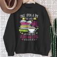 Book Lover & Coffee Reader Reading Quote Women & Girls Sweatshirt Gifts for Old Women