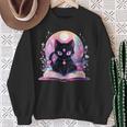 Book Lover Crystal Witchy Cute Cat Kawaii Pastel Goth Sweatshirt Gifts for Old Women Book Lover Crystal Witchy Cute Cat Kawaii Pastel Goth Sweatshirt Gifts for Old Women