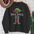 The Book Lover Elf Christmas Books Reading Lover Sweatshirt Gifts for Old Women