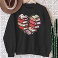 Book Lover Heart Shape Reading Librarian Valentine Men Women Sweatshirt Gifts for Old Women Book Lover Heart Shape Reading Librarian Valentine Men Women Sweatshirt Gifts for Old Women