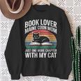 Book Lover Maine Coon Mom Just One More Chapter With My Cat Sweatshirt Gifts for Old Women
