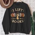 Book Lover Weightlifting Gym Reader Fitness Lifestyle Sweatshirt Gifts for Old Women