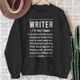Book Lovers & Writer Co -Adults Fun Writer Noun Definition Cotton Blend Short Sleeve Sweatshirt Gifts for Old Women