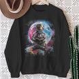 Book Lovers Cool Astronaut Reading Books In Space Kids Sweatshirt Gifts for Old Women