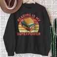 Book Lovers Reading Is My Superpower Avid Readers Bookworms Sweatshirt Gifts for Old Women Book Lovers Reading Is My Superpower Avid Readers Bookworms Sweatshirt Gifts for Old Women