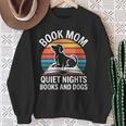 Book Mom Quiet Nights Books And Dogs Sweatshirt Gifts for Old Women