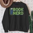 Book Nerd Pixel Retro Reading Bibliophile Gamer Sweatshirt Gifts for Old Women