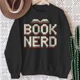 Book Nerd Retro Pixel Reading Librarian Aesthetic Sweatshirt Gifts for Old Women