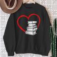 Book Nerd's Book Lover's Valentine's Day Sweatshirt Gifts for Old Women