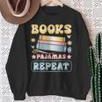 Book And Pajama Books Pajamas Repeat Librarian Sweatshirt Gifts for Old Women Book And Pajama Books Pajamas Repeat Librarian Sweatshirt Gifts for Old Women
