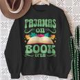 Book And Pajama Pajamas On Book Open Sweatshirt Gifts for Old Women
