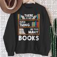 Book Reader Reading Lover Librarian Bookshelf Sweatshirt Gifts for Old Women
