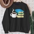 Book Reading And Coffee Books And Coffee Sweatshirt Gifts for Old Women