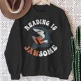 Book Reading Is Jawsome Reading Books Sweatshirt Gifts for Old Women