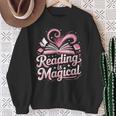 Book Reading Reading Is Magical Sweatshirt Gifts for Old Women