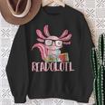 Book Reading Readolotl Amphibian Animal Bookworm Axolotl Sweatshirt Gifts for Old Women Book Reading Readolotl Amphibian Animal Bookworm Axolotl Sweatshirt Gifts for Old Women