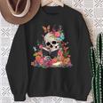 Book Reading Skull Skeleton Flowers Floral Bookish Butterfly Sweatshirt Gifts for Old Women Book Reading Skull Skeleton Flowers Floral Bookish Butterfly Sweatshirt Gifts for Old Women