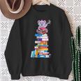 Book Reading Tea Coffee Kawaii Bookworm Koala Sweatshirt Gifts for Old Women