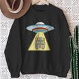 Book Shelf Ufo Abduction Sweatshirt Gifts for Old Women