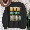 Book Trovert Introvert Reader Sweatshirt Gifts for Old Women