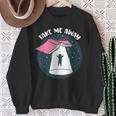 Book UFO Take Me Away Reader Bookaholic Love Books Sweatshirt Gifts for Old Women