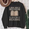 Book Worth Banning Is A Book Worth Reading Readers Sweatshirt Gifts for Old Women