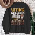 Book Writer Cliffhanger Creator Author Book Writing Novelist Sweatshirt Gifts for Old Women