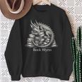Book Wyrm Fantasy Creature Reading Mythical Art Sweatshirt Gifts for Old Women