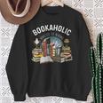 Bookaholic Addicted To Reading Book Lovers Literacy Sweatshirt Gifts for Old Women